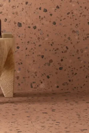 Usine Directe carrelage coccio terra 30x30 cm effet terrazzo rectifié